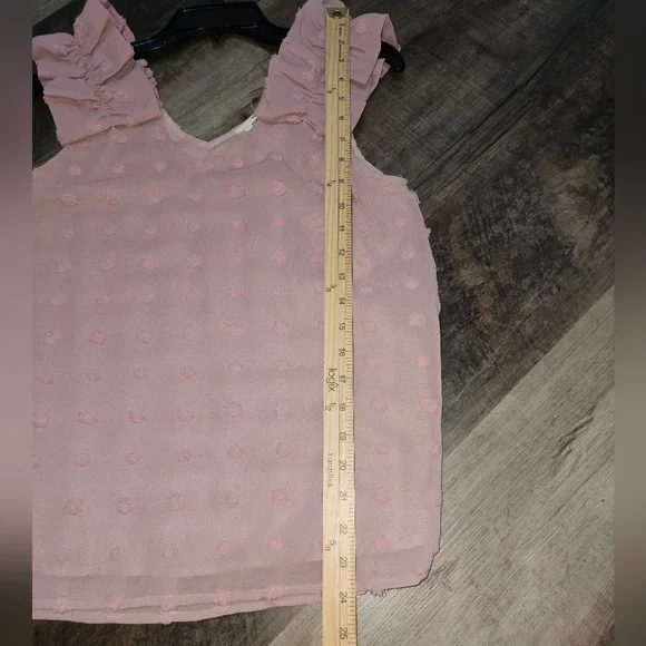 entro, Women's Size Small Elegant Pink Sleeveless Top with Ruffle Details, NWT - Picture 11 of 12